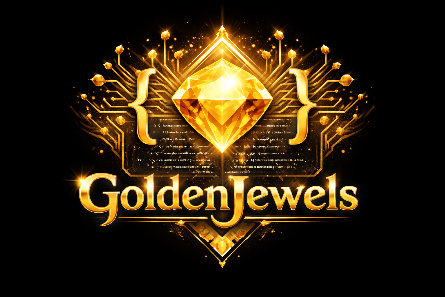 Awesome Golden Jewels Art